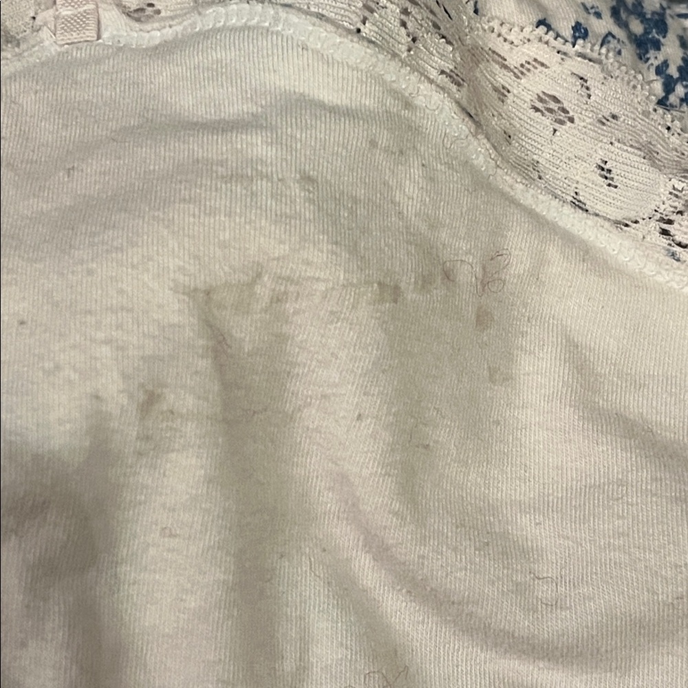 Aeropostale Cotton Floral Lace Trim Cami Top - Picture 4 of 4